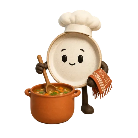 Plate's chef mascot